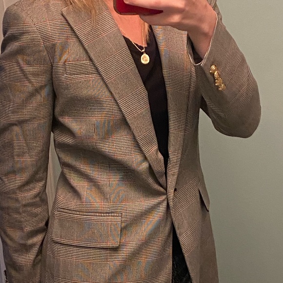 NWOT Ralph Lauren Red & Black Plaid Blazer - Picture 3 of 11